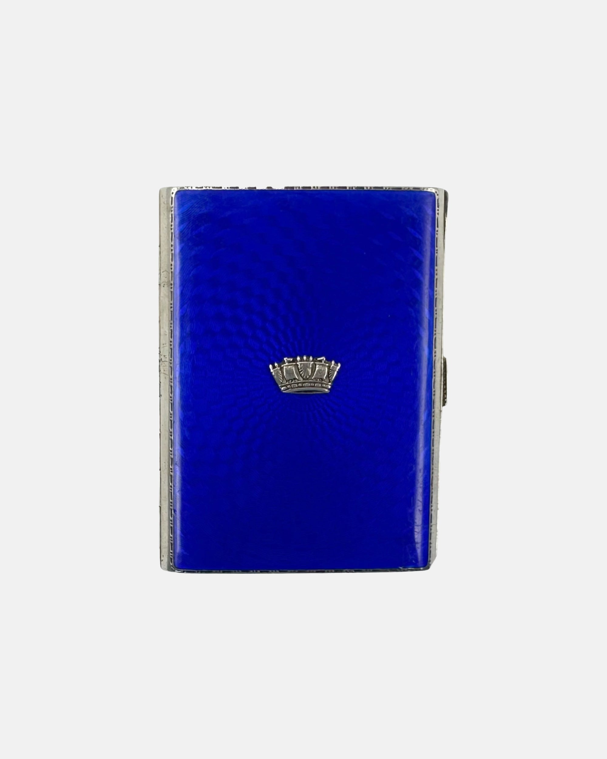 Antique Gieves Ltd. Bond Street Sterling Silver and Enamel Card Case