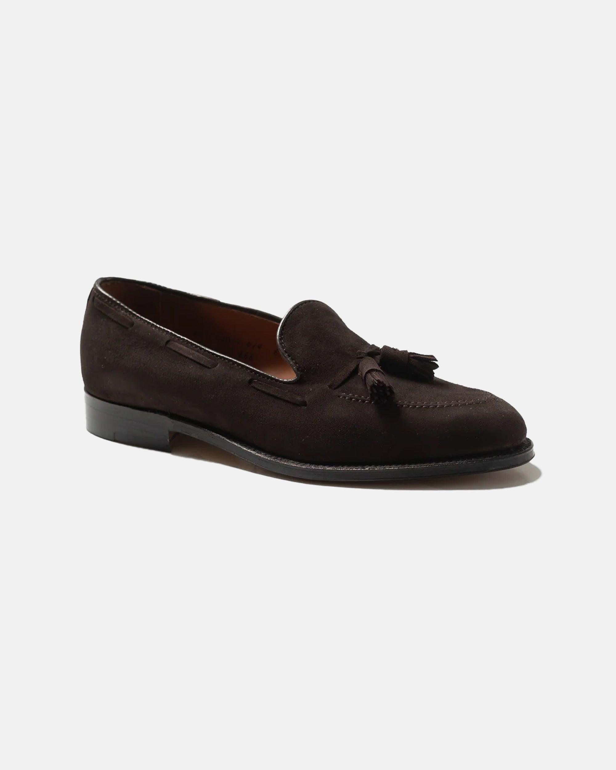 Made-in-America Mocha Suede Tassel Loafer