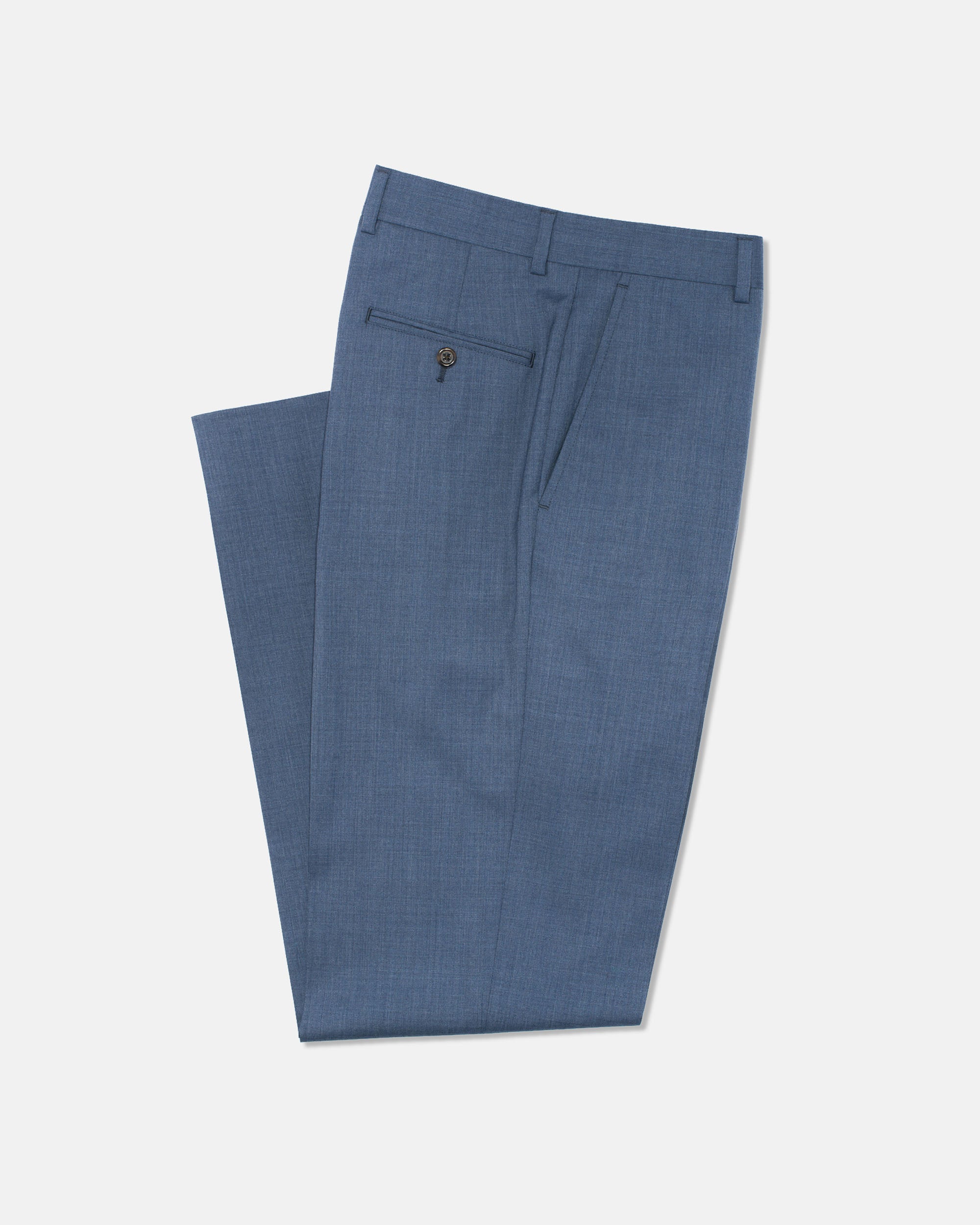 Made-in-Canada Blue Tropical Wool Trouser